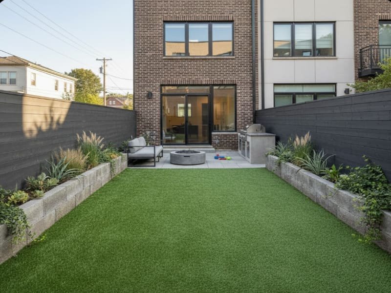 Diagram showing artificial turf roll layout and wastage